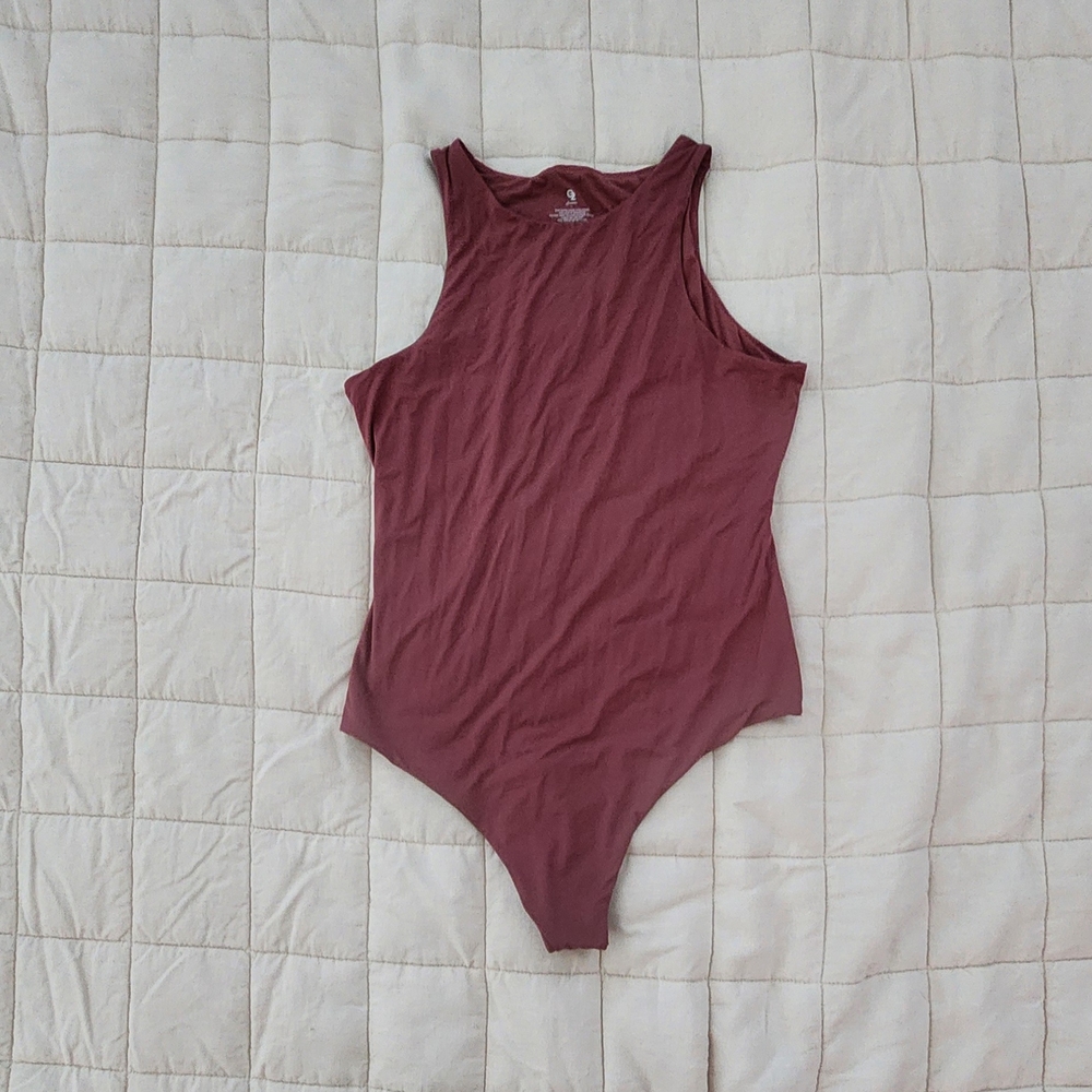Sleeveless Marsala Bodysuit